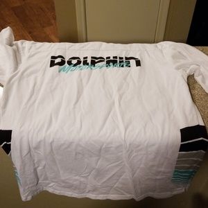 3/4 sleeve pink dolphin motorsport shirt